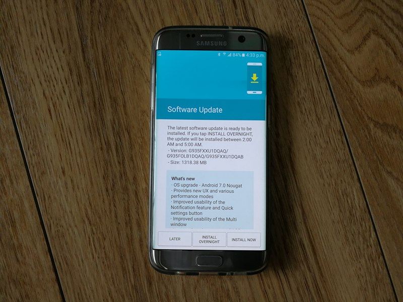 機皇升級：Samsung 正式向 Galaxy S7 / S7 Edge 推送 Android 7.0 更新；马来西亚版本已可下载！ 1