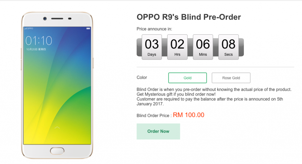 韓星李敏鎬代言：Oppo R9s 預購搶先開跑；只需預付 RM100 就能獲得神秘禮物一份！ 1
