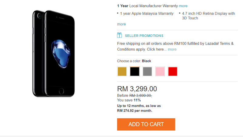 【馬來西亞】最佳入手時機：蘋果 iPhone 7 大減價；最高折扣達 RM700！ 2