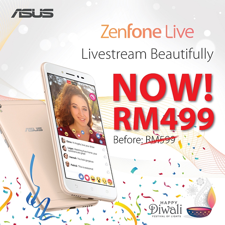 降價啦！Asus Zenfone 3 Max 以及 Zenfone Live 售價下調 RM100；最低僅需 RM499！ 2