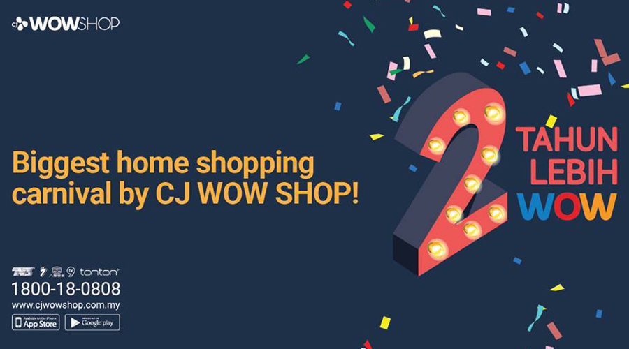 CJ Wow Shop欢庆两周年纪念：更多Wow购物积分+精美礼品等着送给你！