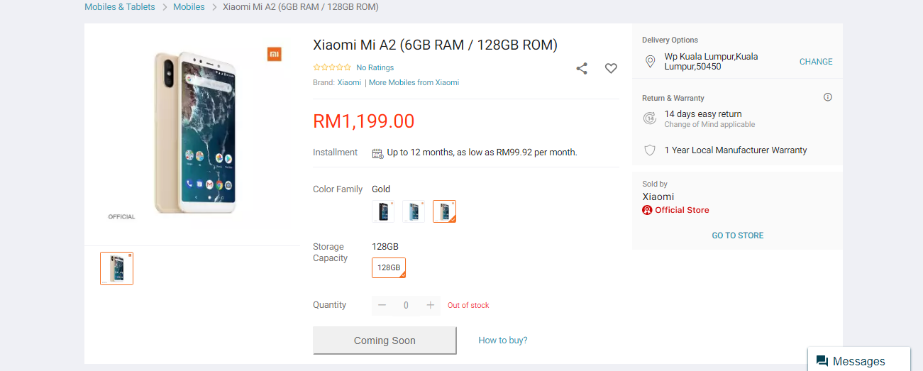 性價比爆表：LAZADA 再玩爆料，【6GB RAM + 128GB 容量】小米 A2 僅賣 RM1,199！ 1