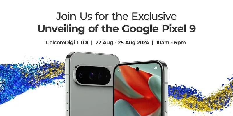 CelcomDigi为Google Pixel 9系列办促销!现在买可获独家Hazel配色、节省高达RM5850等! 120 66c5539acaf681e2eab262b3 CelcomDigi Google Pixel 9 TTDI Launch Event Long BannerEN p 800