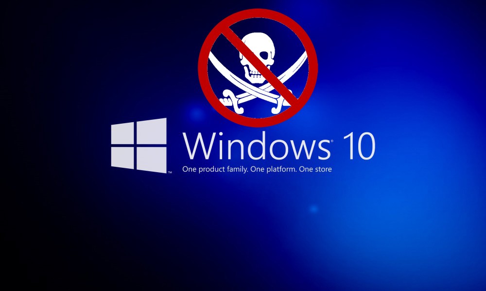 windows 10 pirated