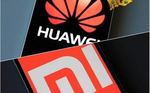 Huawei and Xiaomi logo