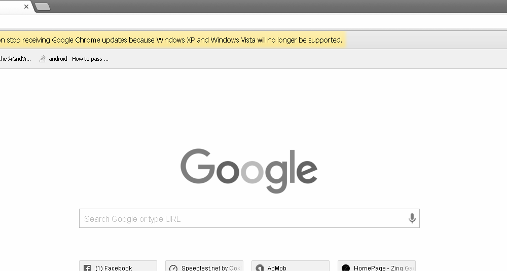 Google Chrome XP Vista1