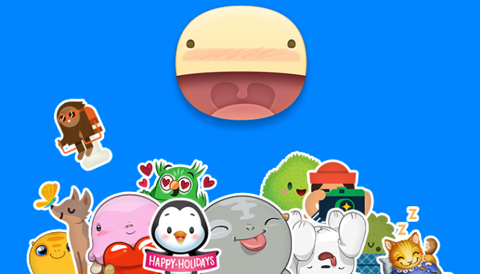 FB Messenger Holiday Stickers