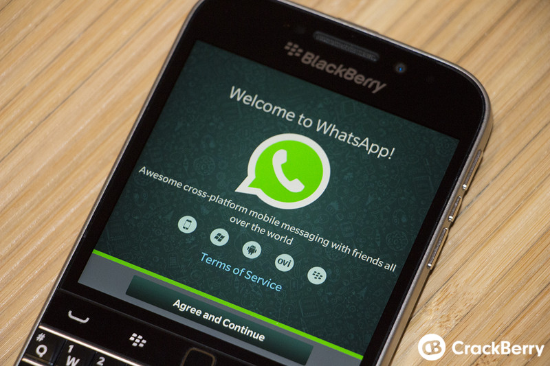 WhatsApp BlackBerry Classic Screenshot