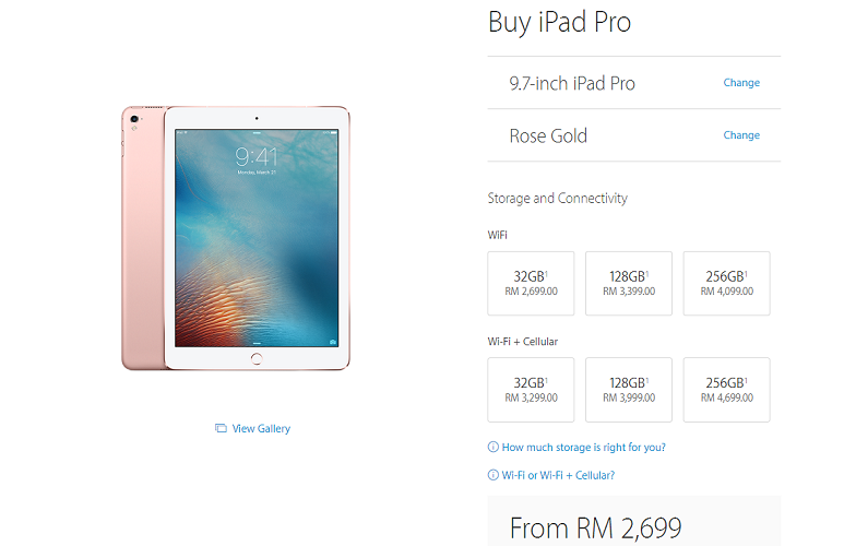 I pad price in malaysia