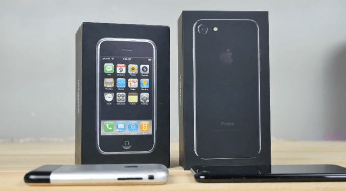 iphone 2g vs iphone 7 2