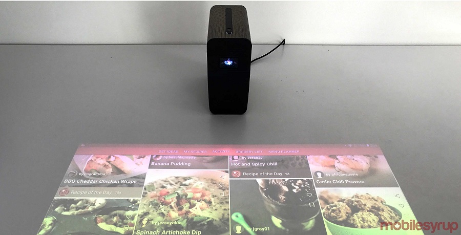 Xperia Touch on table