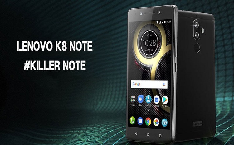 Lenovo K8 Note smartphone