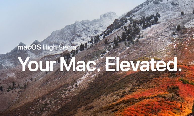 macOS High Sierra Now Available