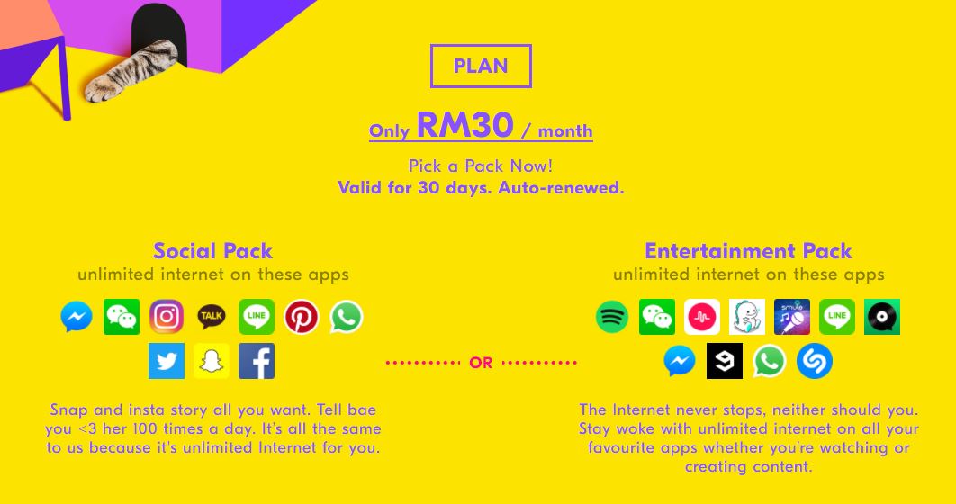 Maxis launches Ookyo prepaid plan with unlimited data on special apps