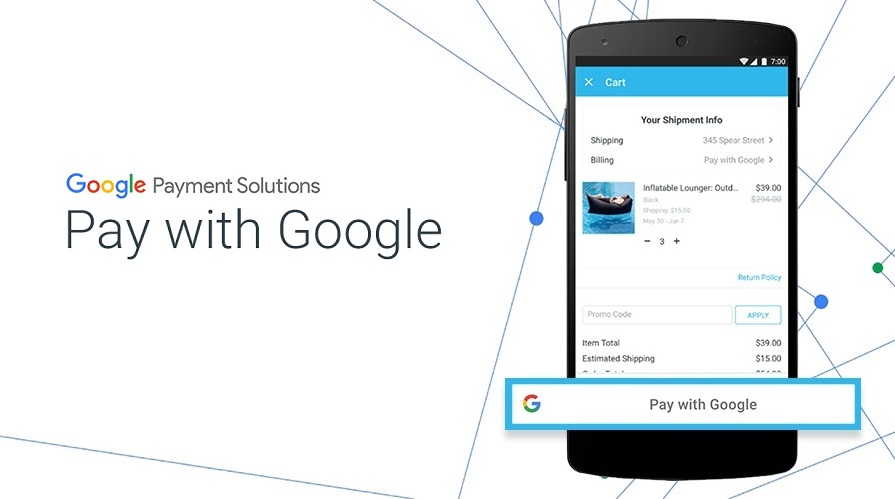 Webinar Pay with Google White Button