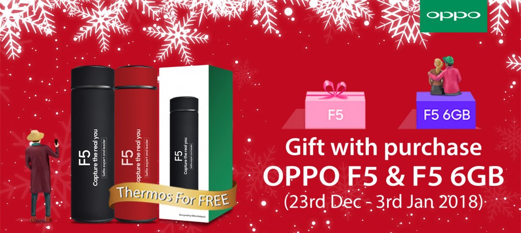 OPPO F5 & F5 6GB to get a free Thermo