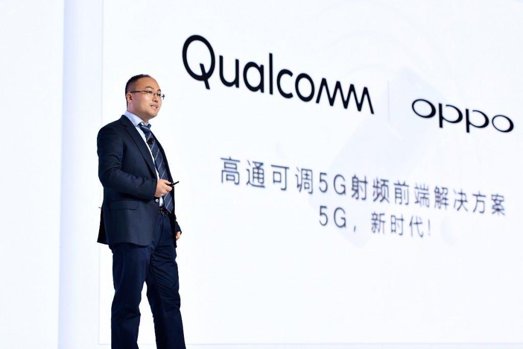 Alen Wu, the Vice President of OPPO, addressed the keynote speech on ‘the adjustable 5G RF front-end solution’ at the 2018 Qualcomm Technology Day