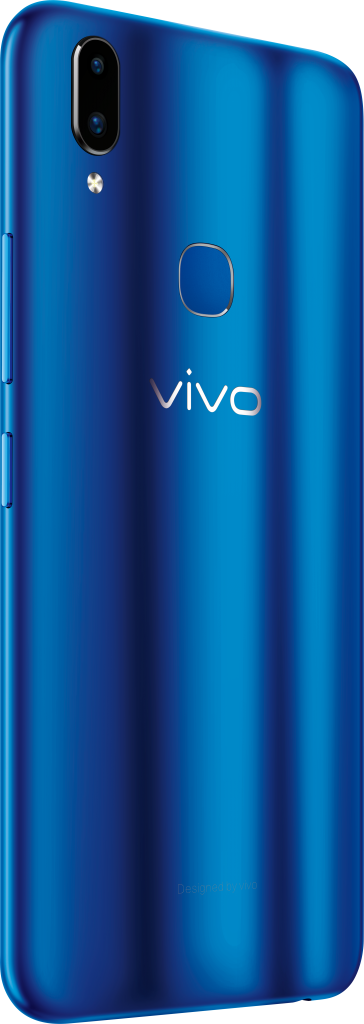 2018 FIFA World Cup Vivo V9 Blue Limited Edition (side view)