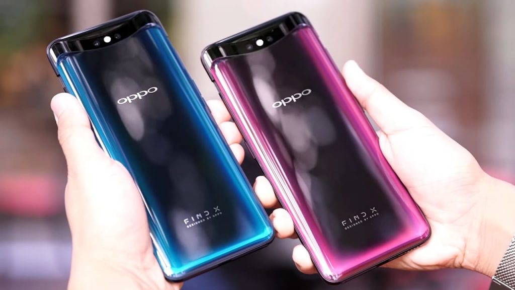 OPPO Find X Back Blue Red