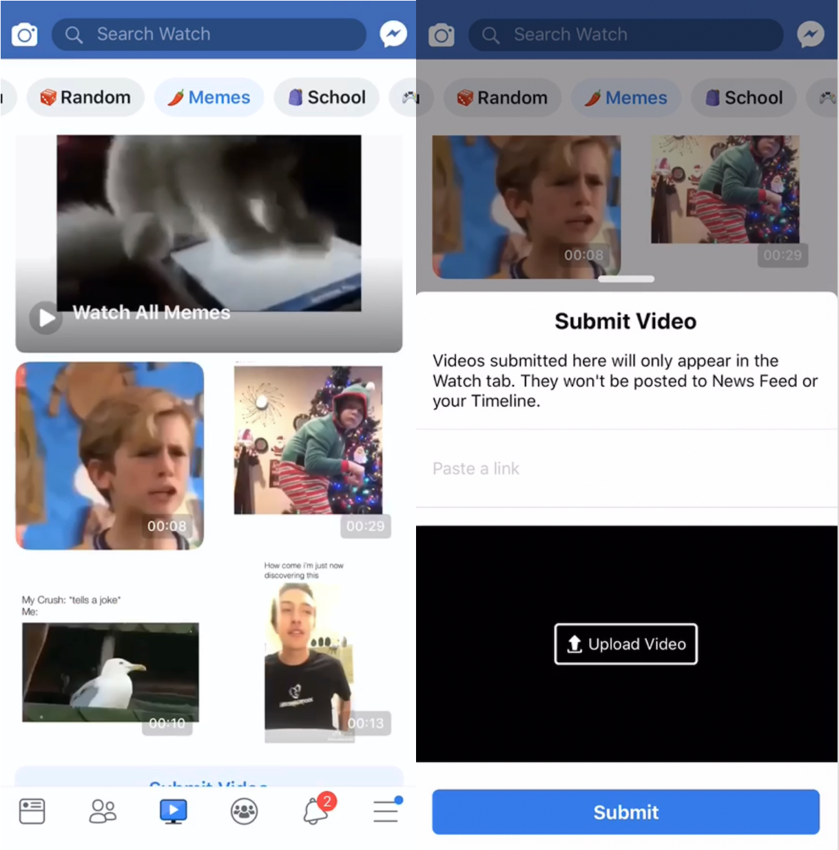 Facebook LOL Submit Video