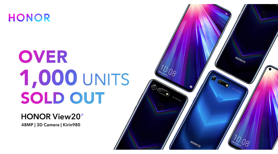 HONOR View20 over 1000 units sold 副本
