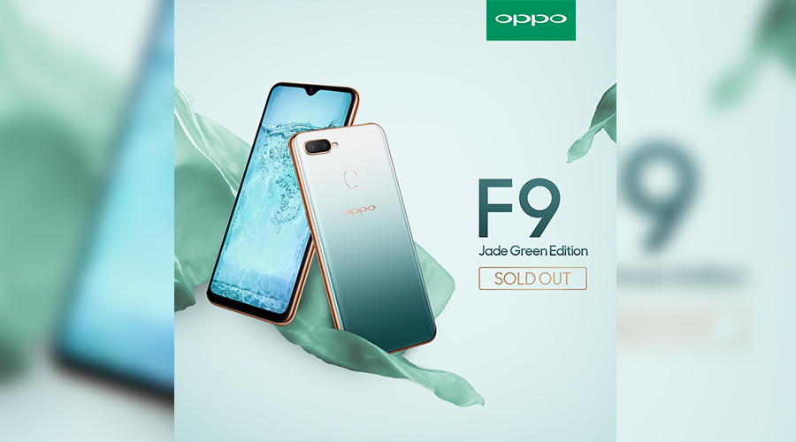 oppo f9 jade green sold ou featured