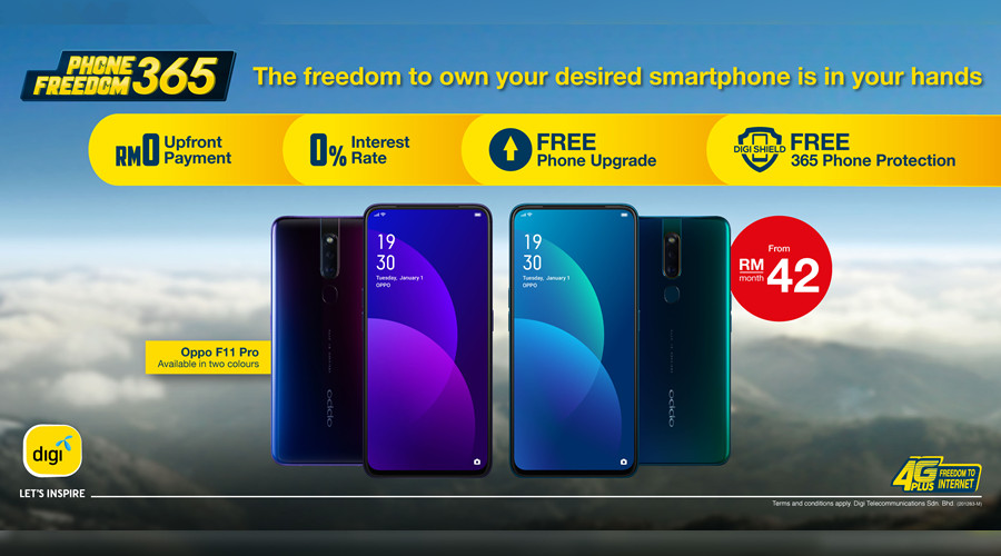 Own the Latest OPPO F11 Pro from only RM42month with Digi 副本2