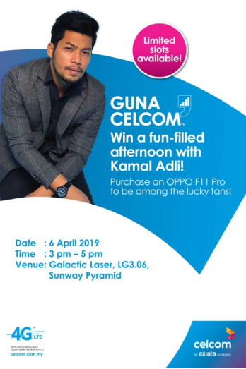 Purchase OPPO F11 Pro and stand a chance to get closer with Kamal Adli tomorrow