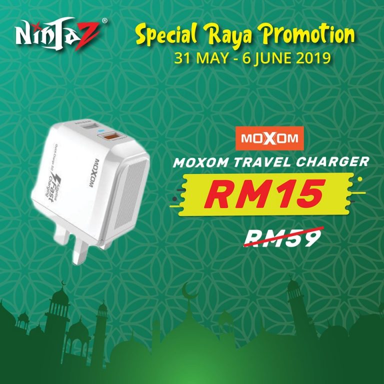 Ninjaz开斋节限时优惠：无线充电器卖RM10、 充电线只需RM3起，优惠直至6月6日！