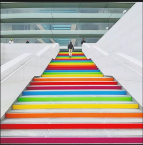 Apple park staircase