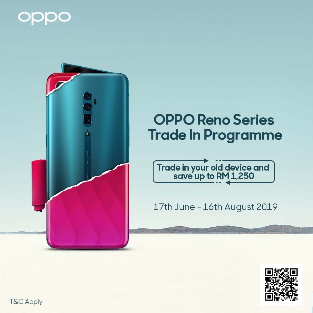 Get your hands on the latest Reno Series with the OPPO Trade In Program