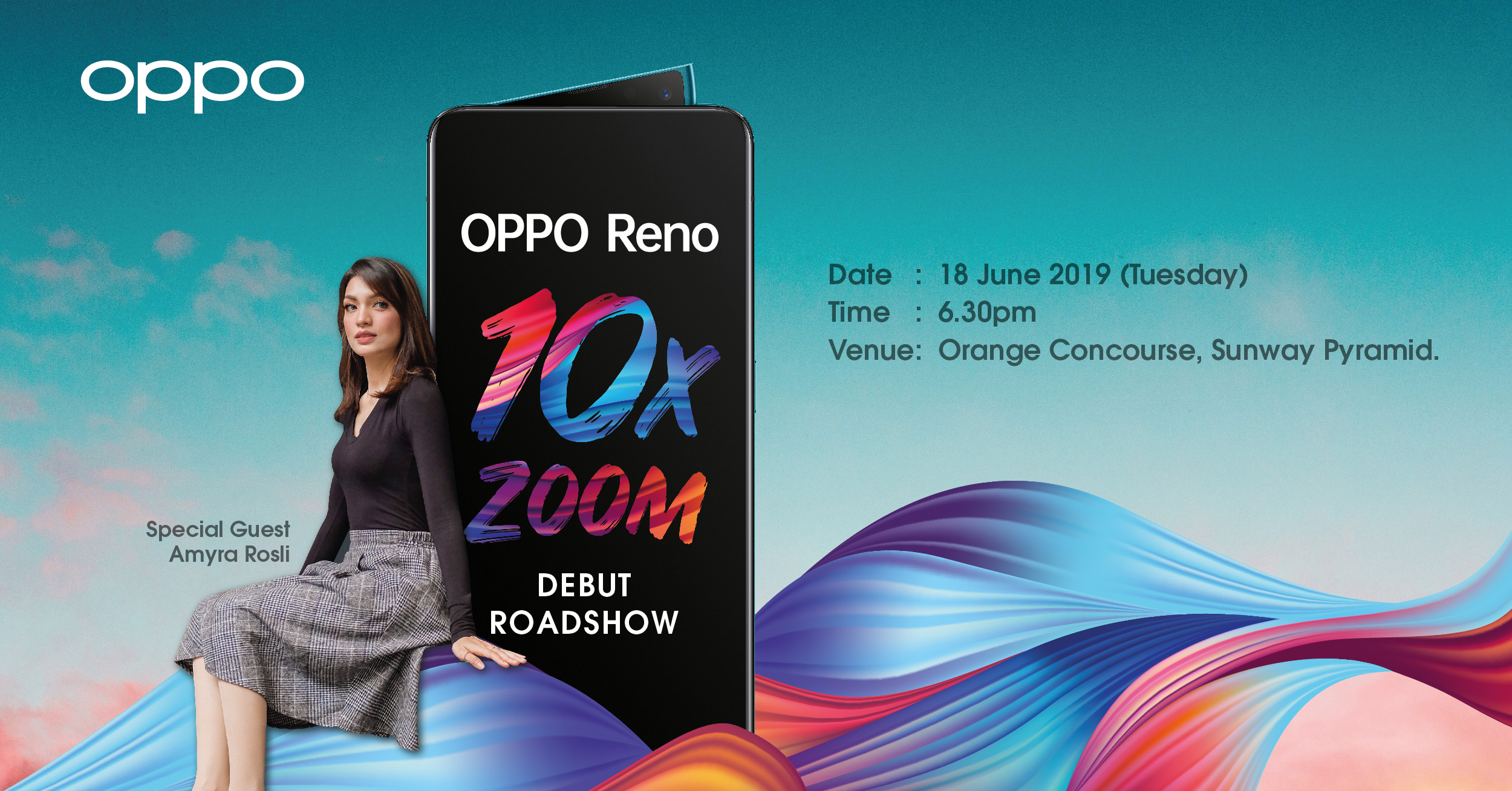 The OPPO Reno 10x Zoom Debut Roadshow Comes to Town on 18th June at Sunway Pyramid