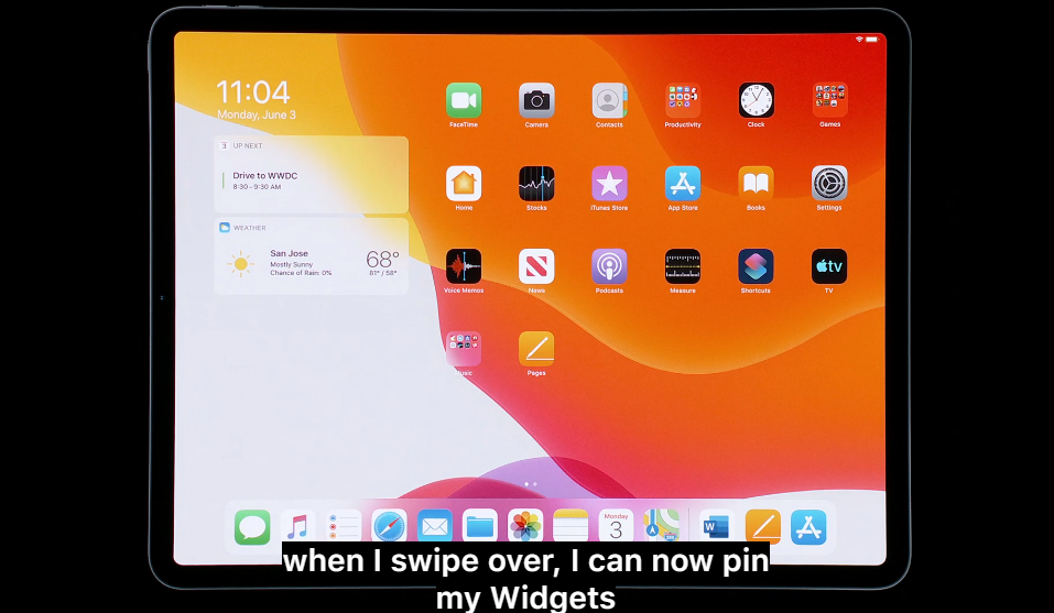iPad OS new interface