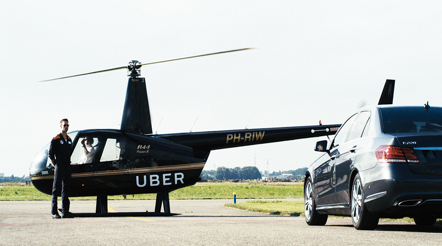 uber demand helicopter service