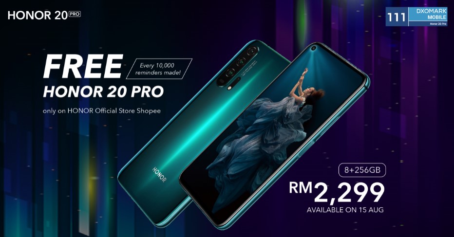 HONOR 20 PRO and Shopee Giveaway
