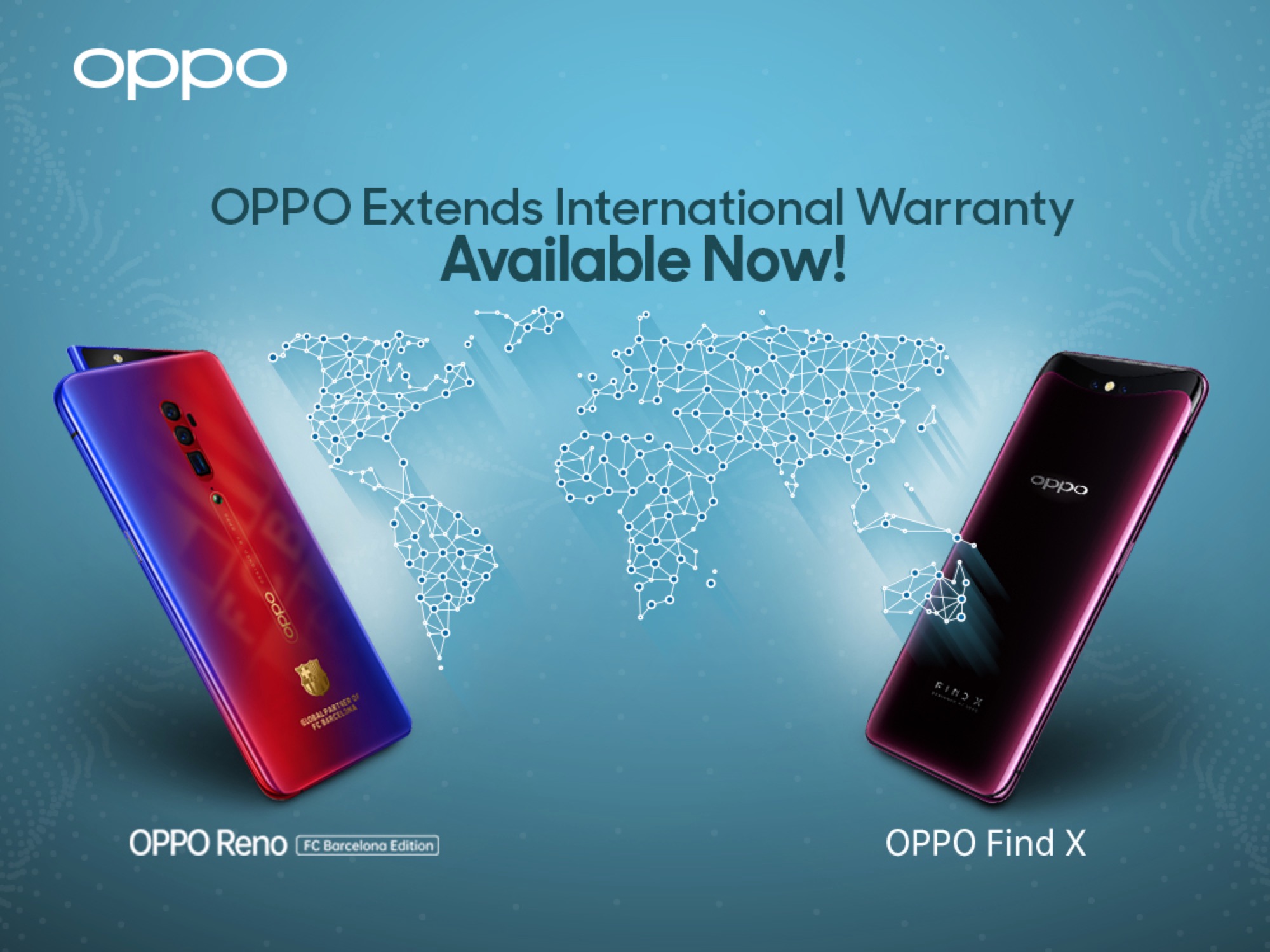 OPPO Extends International Warranty for Find X and recently launched Reno FC Barcelona Edition