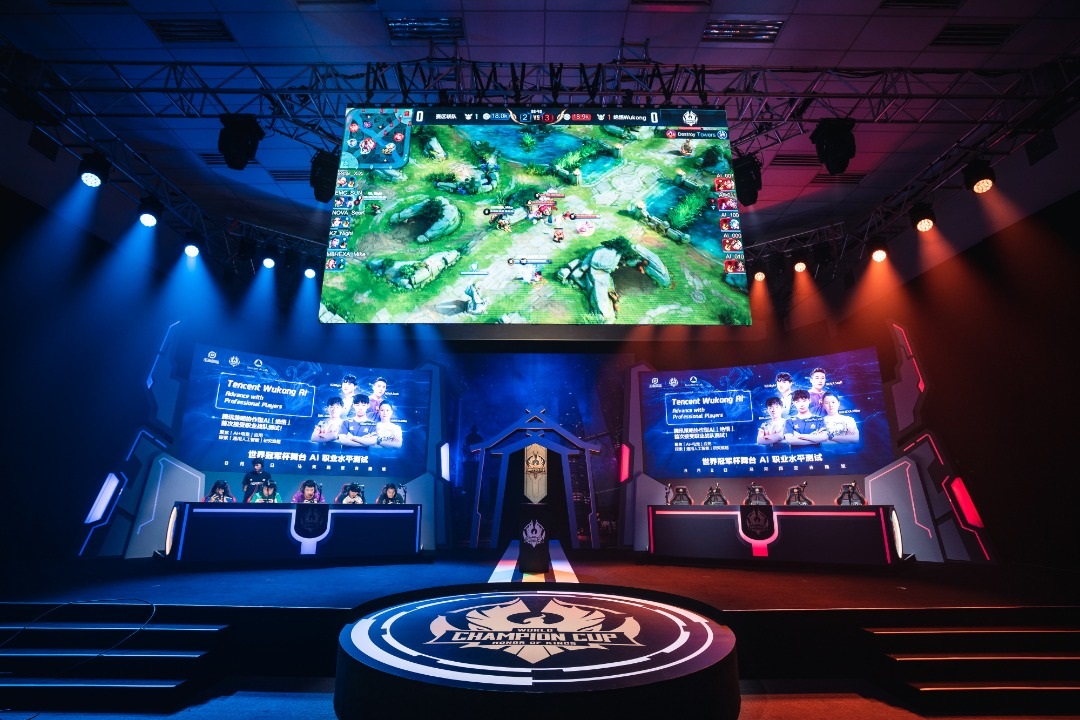 Tencent Wukong AI battled against professional human players in the highly popular Multiplayer Online Battle Arena MOBA game “Honour of Kings” at the World Champion Cup also known as KCC