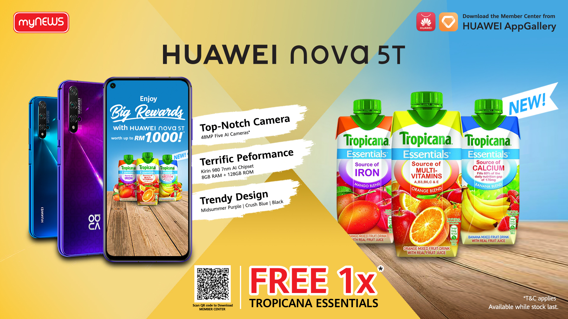 HUAWEI nova 5T Weekly Big Rewards Tropicana Essentials 1