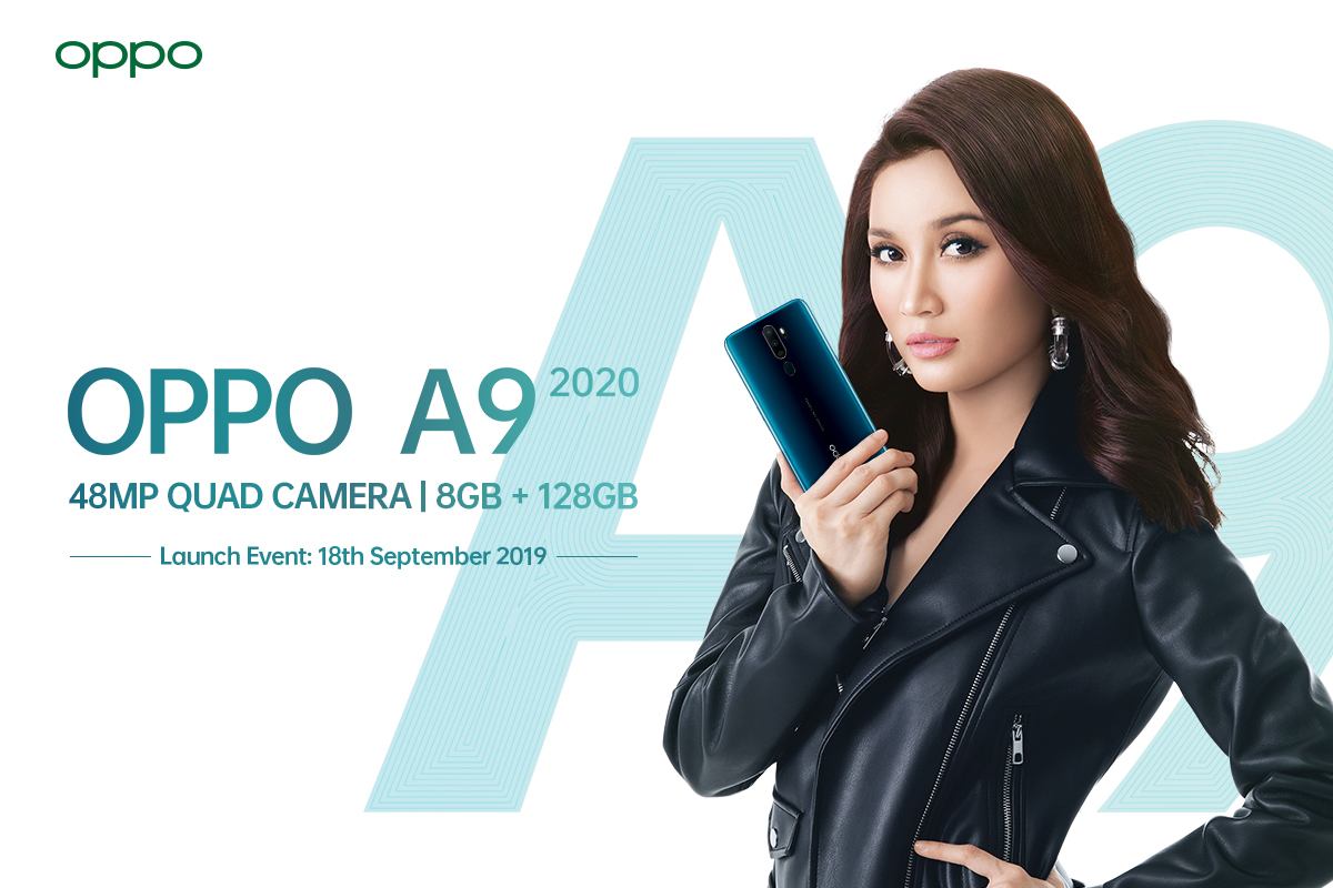 OPPO A9 2020 will be unveiled on 18th September with a special appearance of Ayda Jebat as A9 2020 Product Ambassador