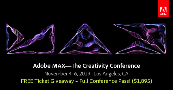 adobe max 2019 free ticket giveaway