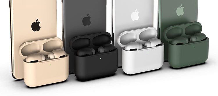 airpods pro midnight green black concept 1