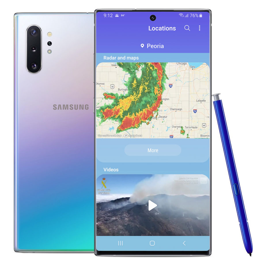 Plan your journey and avoid the rain with Galaxy Note10 and Note10 2