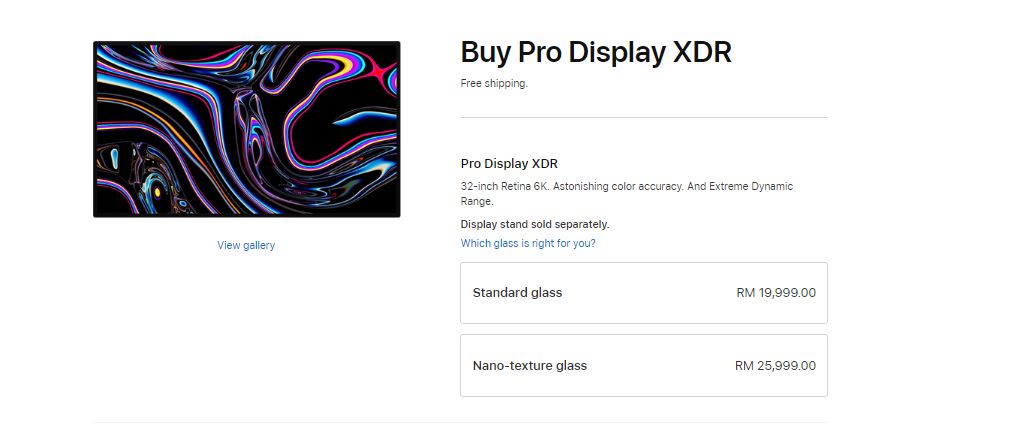 XDR display apple price malaysia