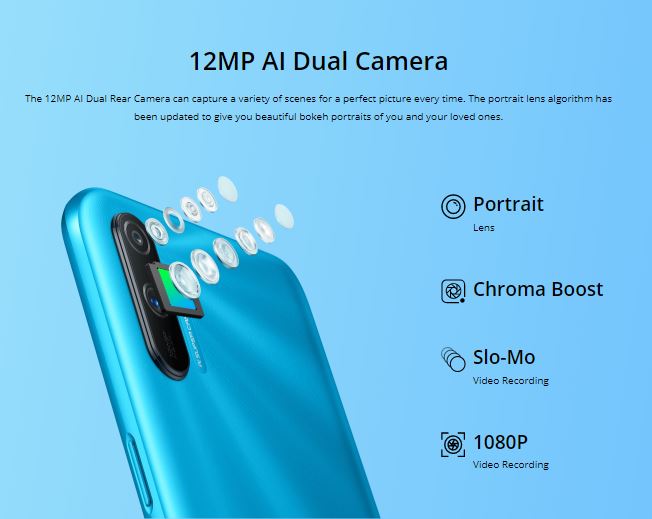 12MP dual camera realme C3