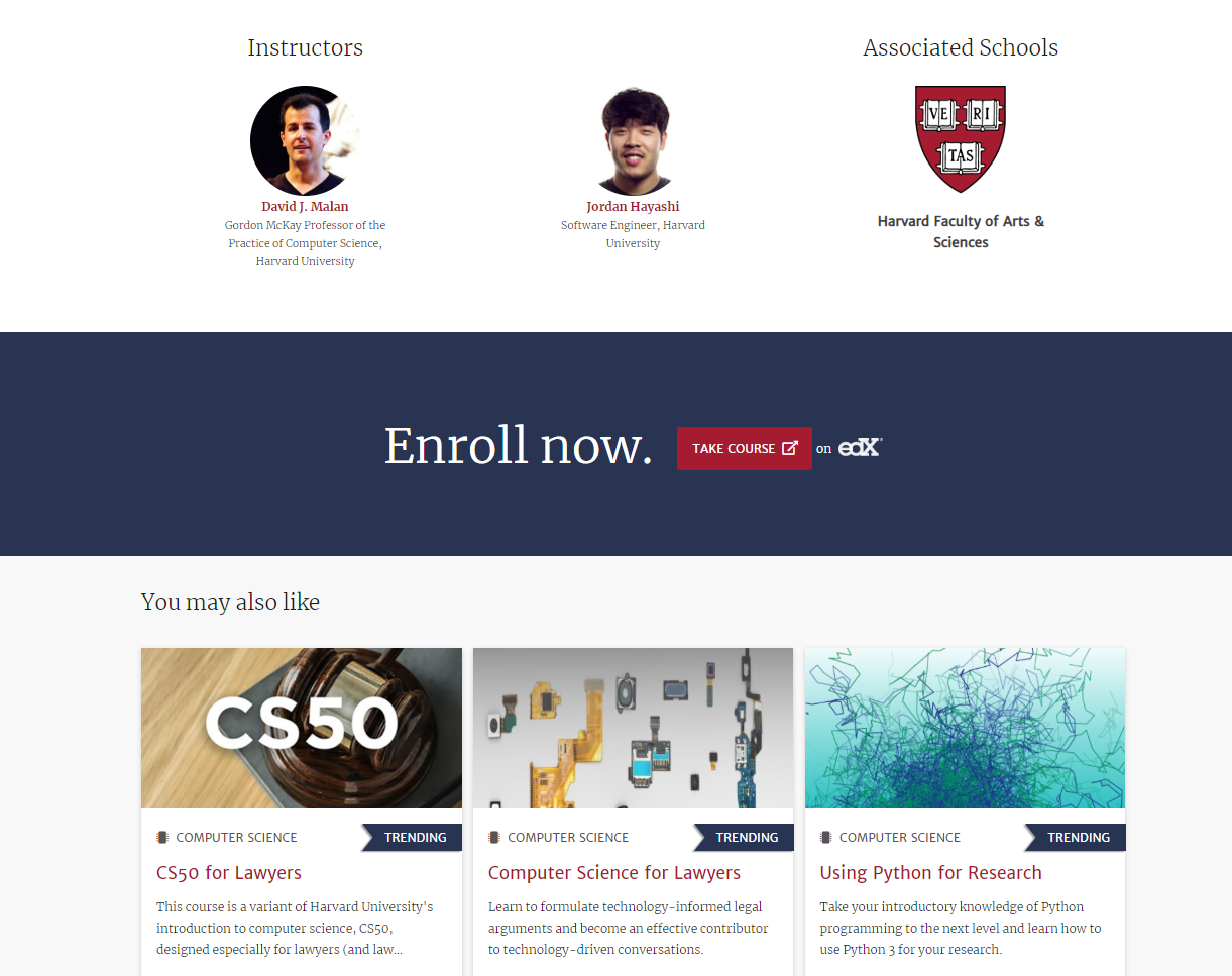 Harvard Online Courses Example 2
