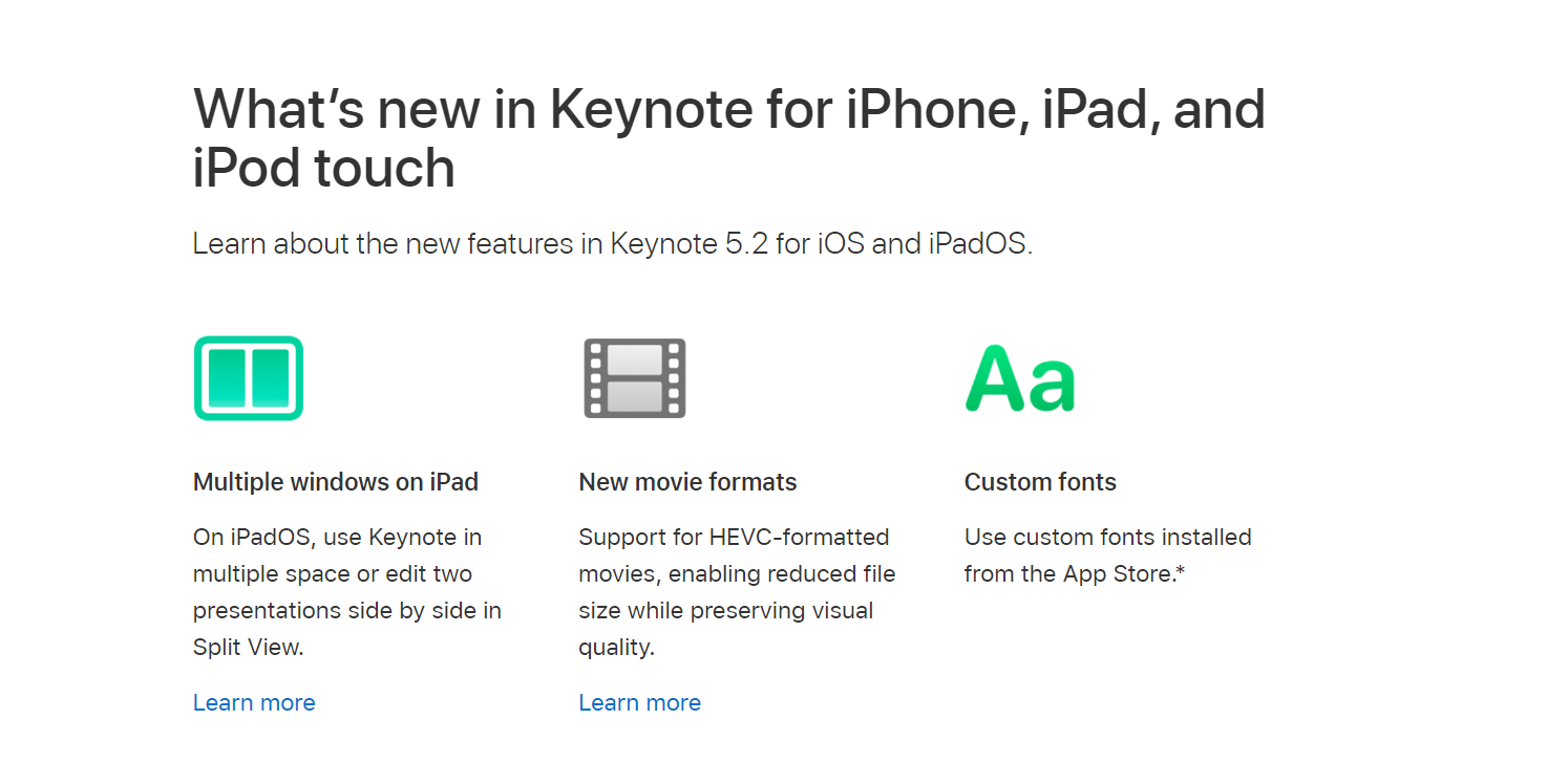 Keynote iOS