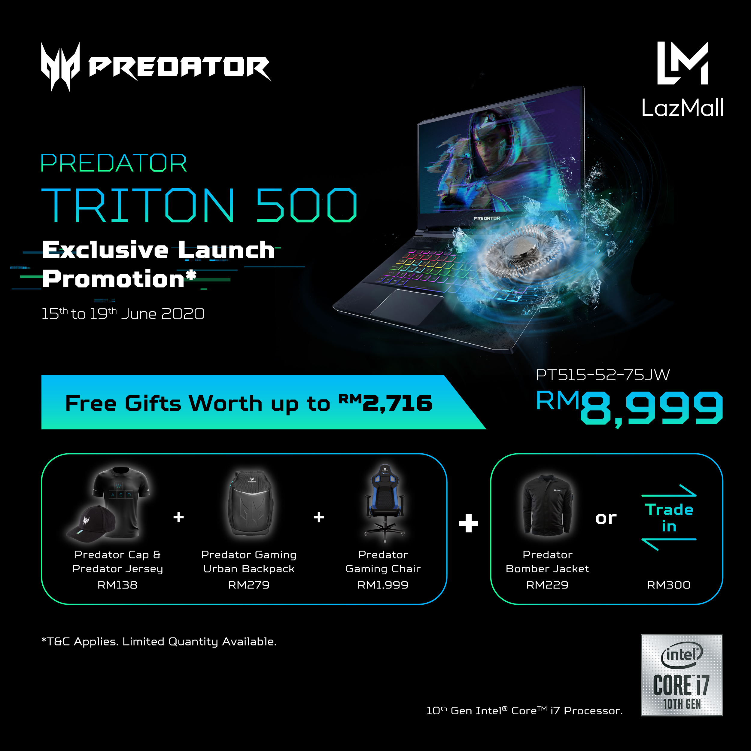 Predator Triton 500 Banner 1200px x 1200px PT515 52 75JW