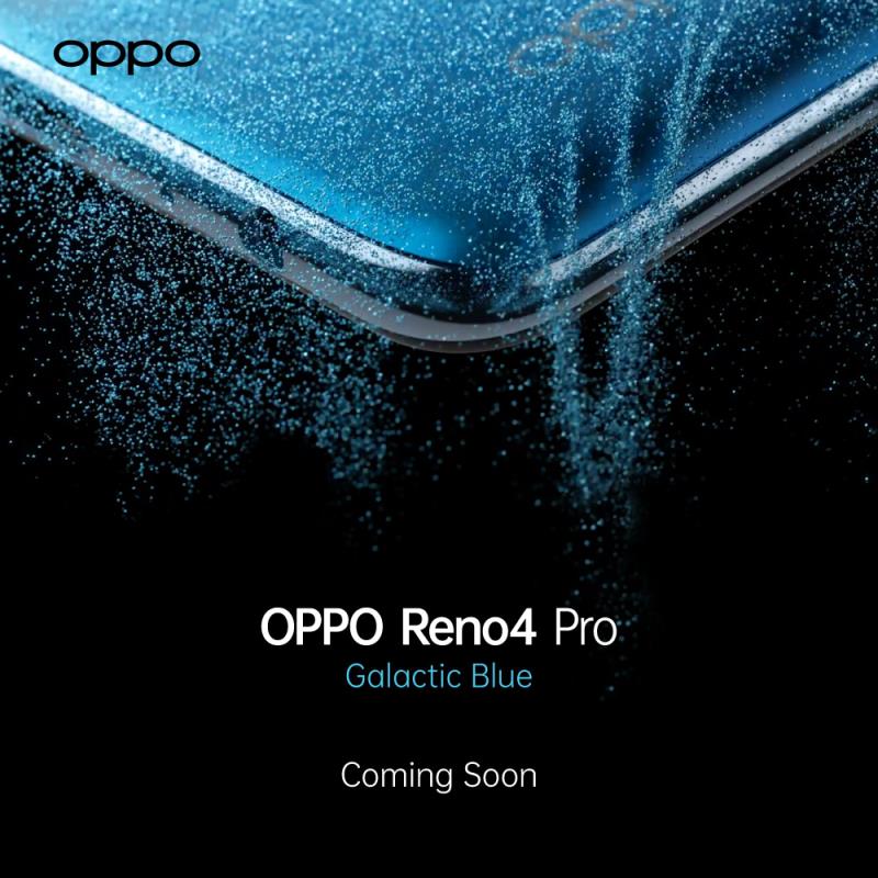 Reno4 Pro Galactic Blue Coming Soon