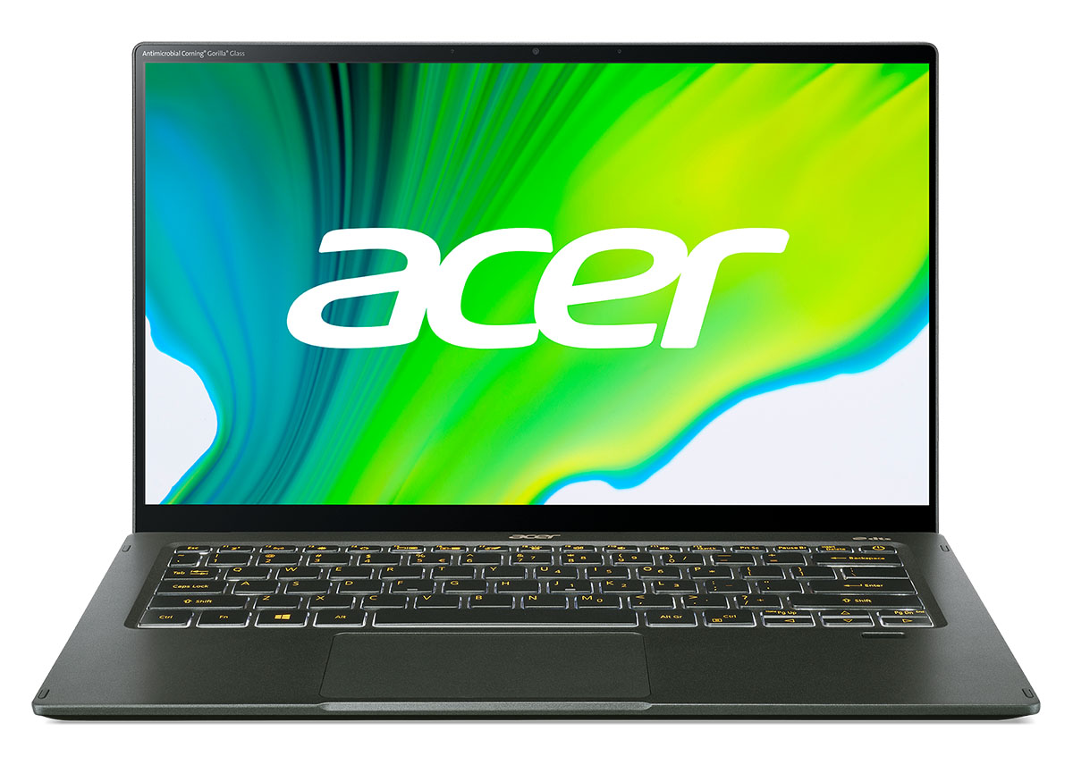 Acer Swift 5 SF514 55 WP logo FP Green 01 backlit