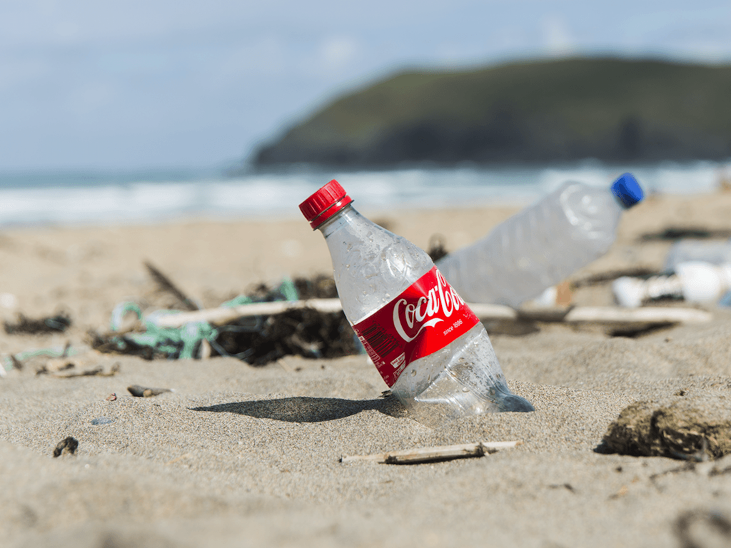 Coca Cola Bottle on Beach Zero Waste Montenegro